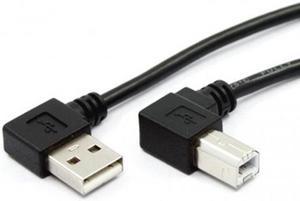 CHENYANG Left Angled USB 2.0 A Male to B Male right angled 90 degree Printer cable 100cm