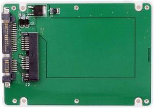 FVH 1.8" Micro SATA 16pin SSD to 2.5" SATA 22pin 7+15 hard disk case Enclosure White 7mm height SA-098