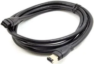 Jimier 9 PIN / 6 PIN BETA FireWire 800 - FireWire 400 9-6 Cable IEEE 1394B 1.8m Black FW-018 CA-018-1.8M