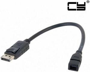 CHENYANG DP DisplayPort Male to Mini DP DisplayPort  Female Cable 20cm for Displays HDTV Monitor