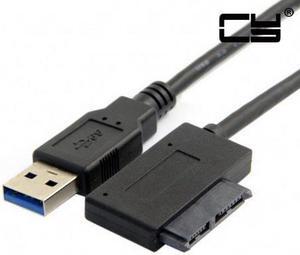 CHENYANG USB 3.0 to 7+6 13pin Slimline Sata Adapter Cable for Laptop Cd DVD Rom Optical Drive