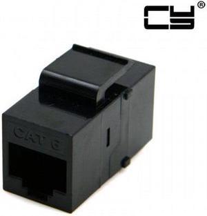 CHENYANG  UTP CAT6 Keystone Coupler RJ45 Female to Female UTP CAT6 Keystone inline Coupler Black