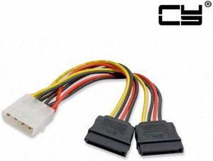 CHENYANG  IDE to dual SATA II 15p Y Splitter 10cm hard disk Power supply Extension Cable
