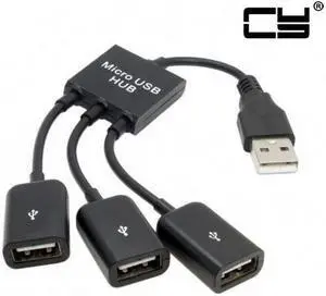 Chenyang USB 2.0 to 3 Ports Hub Cable Bus power For Laptop Macbook Notebook PC & Mouse & Flash Disk
