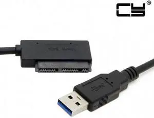 Chenyang USB 3.0 to Micro SATA 7+9 16 Pin 1.8" 90 Degree Angled Hard Disk Driver SSD Adapter Cable 10cm