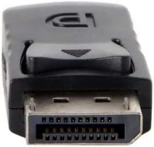 Jimier Black DP DisplayPort Male to Mini DP DisplayPort Female Adapter for Displays HDTV Monitor DP-052-BK