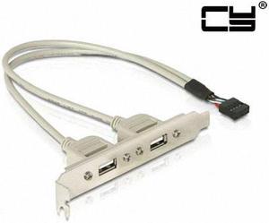 CHENYANG PCI USB 2.0 A type Female Screw to Motherboard 9p header cable with bracket