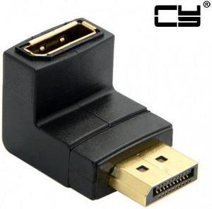 CHENYANG  Down Angled 90 Degree DisplayPort Male to Female Extension Adapter