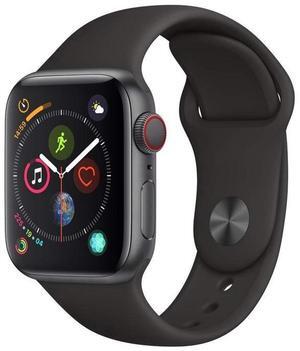 Apple Watch Series 4 44mm (GPS) Aluminum Space Gray Case with Black Sport Band (Grade B-)