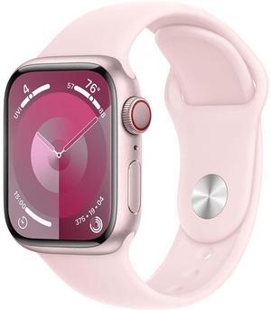 Apple Watch Series 9 41mm (GPS + Cellular) Aluminum Pink Case + Pink Sport Band S/M (Grade B+)