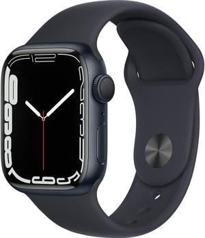 Apple Watch Series 7 41mm (GPS) Aluminum Midnight Case with Midnight Sport Band (Grade B-)