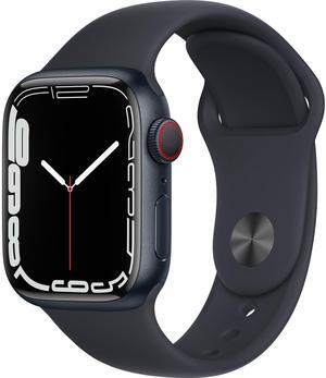 Apple Watch Series 7 45mm (GPS + Cellular) Aluminum Midnight Case with Midnight Sport Band (Grade B-)