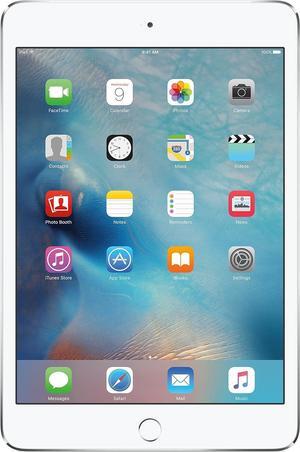 Apple iPad Mini 4 (2015) - 7.9" - 32GB - Wi-Fi + Cellular - Silver - Grade B+