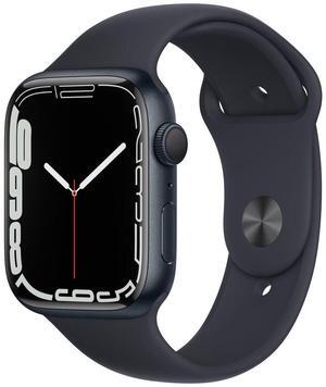 Apple Watch Series 7 45mm (GPS) Aluminum Midnight Case with Midnight Sport Band (Grade B-)