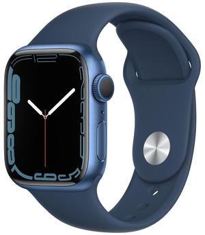 Apple Watch Series 7 45mm (GPS) Aluminum Blue Case with Abyss Blue Sport Band (Grade B-)
