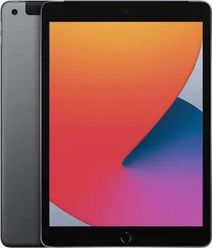 Apple iPad 8 (8th Gen) 2020 - 10.2" - 128GB - Wi-Fi + Cellular - Space Gray - Grade B-