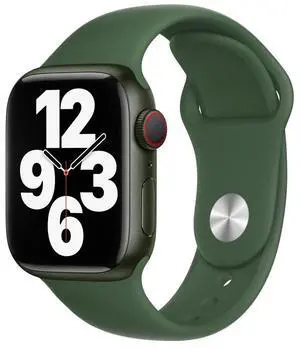 Apple Watch Series 7 41mm (GPS + Cellular) Aluminum Green Case with Clover Sport Band - Grade B+