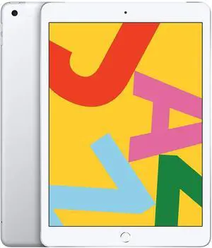Apple iPad 7 (7th Gen) 2019 - 128GB - Wi-Fi + Cellular - 10.2" - Silver - Grade B-