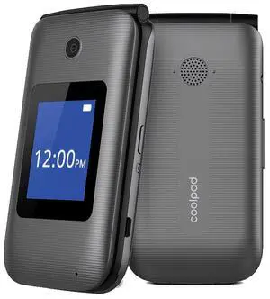 Coolpad Belleza Gray 8GB 3321AT GSM Flip Phone - Grade A