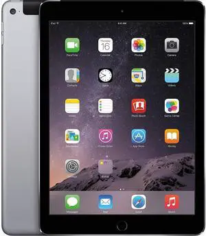 Apple iPad Air 2 (2014) - 64GB - Space Gray - WiFi + Cellular - 9.7 Inch - Grade B+