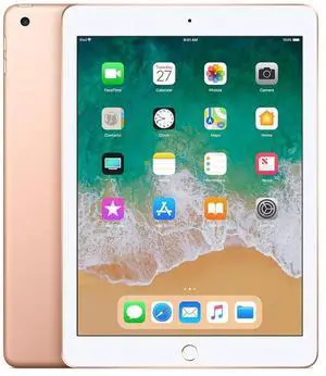 Apple iPad 6 (6th Gen) 2018 - 32GB - Wi-Fi - 9.7" - Gold (Grade B-)