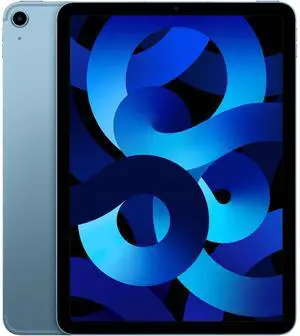 Apple iPad Air 5 (5th Gen) 2022 - 64GB - Wi-Fi + Cellular - 10.9" - Blue (Grade B-)