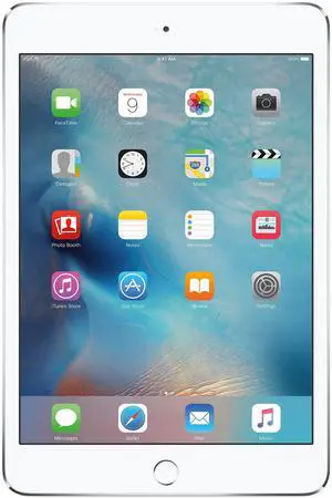Apple iPad mini 4 (4th Gen) 2015 - 128GB - Wi-Fi + Cellular - 7.9" - Silver (Grade B-)