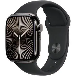 Apple Watch Series 10 42mm (GPS + Cellular) Slate Titanium with Medium/Large Black Sport Band (Grade B+) Apple Watch Series 10 42mm (GPS + Cellular) Slate Titanium with Medium/Large Black Sport Band (Grade B+)