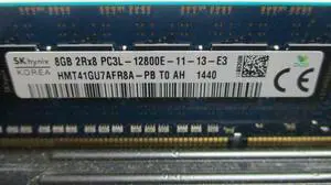 Hynix HMT41GU7AFR8A-PB 8GB 2RX8 PC3L-12800E DDR3 1600 2RX8 ECC Unbuffered Dimm