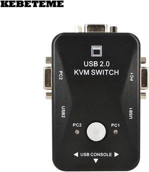 1920*1440 New 2 Port USB KVM Switch Switcher Box VGA SVGA Splitter Auto Controller Mouse Keyboard