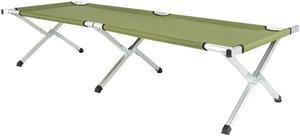 Green Fold up Bed, Folding, Portable for Camping, Military Style w/Bag