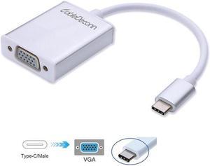 USB-C USB 3.1 Type C to VGA 1080p HDTV Adapter Cable for macbook 12'