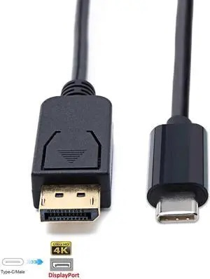 USB-C Type C USB 3.1 to Displayport 4K 60hz HDTV Adapter Cable for Laptop 1.8m