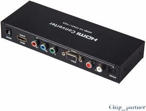HDMI to VGA+R/L Converter HDMI to YPBPR SPDIF with R/L Optical Fiber Audio