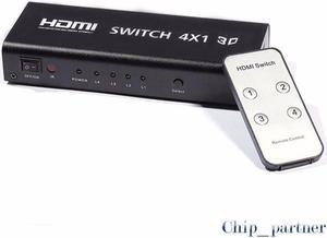4K*2K HDMI Converter Splitter 4 in 1 out Digital Optics Audio Splitter 3D Video
