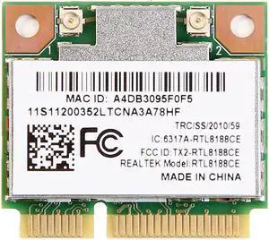 New RealTek RTL8188CE 150Mbps Wireless Wifi PCIe Wlan Card for Acer Asus Toshiba