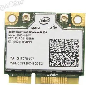 Intel Wireless-N 100BNHMW 150M Wifi Half Mini PCI-E WLAN Card for ACER ASUS DELL