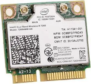 Intel 7260HMWAN Dual band Wireless-N 300Mbps PCIe Wifi Bluetooth 4.0 Mini Card