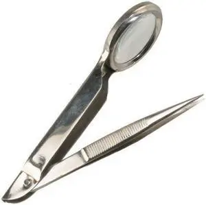 MAGNIFYING TWEEZER MAGNIFIER TWEEZERS X8 MAGNIFICATION MAGNIFYING GLASS NEW