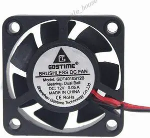 2pcs 12V 3Pin DC Brushless Computer Cooling Fan 40mm 4cm 40x20mm Industrial Fan
