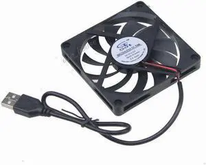 80mm DC 5V USB Lüfter 80x80x10mm PC Computer Cooler Cooling Fan Sleeve Bearing