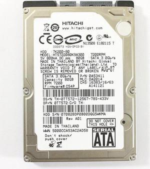 Dell TT572 HTS722080K9A300 2.5" SATA 80GB 7200 300 MB/s Hitachi Laptop Hard Drive Precision M6700