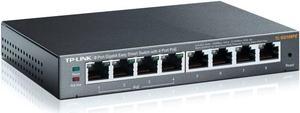 TP-Link 8-Port Gigabit PoE Web Managed(Plus) Switch with 55W 4-PoE Ports, for Access points, VoIP phone, IP Camera (TL-SG108PE)