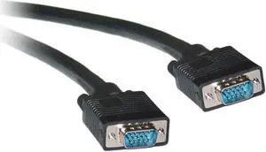 CableWholesale 50-Feet HD15 Male/HD15 Male Cable, Coaxial, No Ferrite, Black (10H1-20150NF)