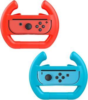 Althemax® Race Car Controller Remote dock Wheel Accessory Joy-Con Black For Nintendo Switch Mario Car Racing Games Red Blue