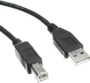 10 feet USB 2.0 Printer/Device Cable Black Type A Male/Type B Male Plug A Male to B Male High Speed USB Cable USB 2.0 to Type B Cable Type B Printer Cable
