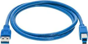 Cables Direct Online 3FT USB 3.0 Male to Male Type A to B Cable, High-Speed Data Transfer Cord for PC, Laptop, Hard Drive, DVD, TV, Hub, Monitor & More  3 Pack