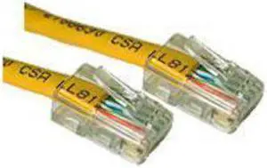 C2G/Cables to Go 26707 Cat5E Crossover Patch Cable, Yellow (14 Feet/4.26 Meters)