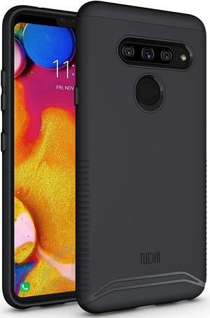 LG V40 Case, LG V40 ThinQ Case, TUDIA [Merge Series] Dual Layer Heavy Duty Reinforced Military Standard Extreme Drop Protection/Rugged Slim Precise Cutouts Phone Case for LG V40 ThinQ (Matte Black)