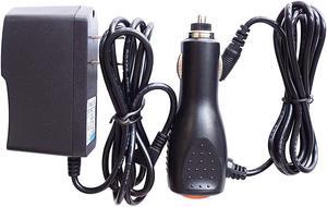 Car Charger + Ac Wall Power Adapter Cord for JVC Everio GZ-E10/AU/S GZ-E10/BU/S